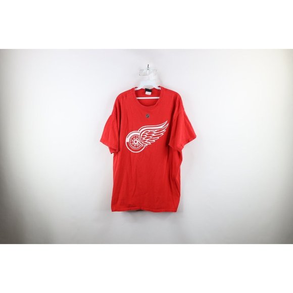 Vintage Reebok Mens Large Faded Henrik Zetterberg Detroit Red Wings T-Shirt - Picture 1 of 10